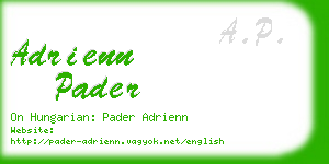 adrienn pader business card